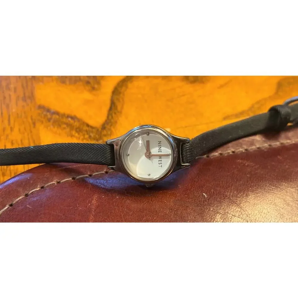 Women's Petite 16mm Silver Tone Nine West Watch
